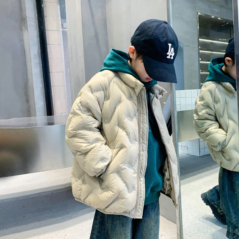 【现货现发】儿童2025新款韩版潮流轻薄羽绒服冬新款短款保暖外套