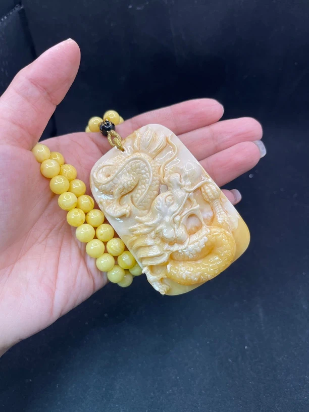 Q343蜜蜡项链多样性发货