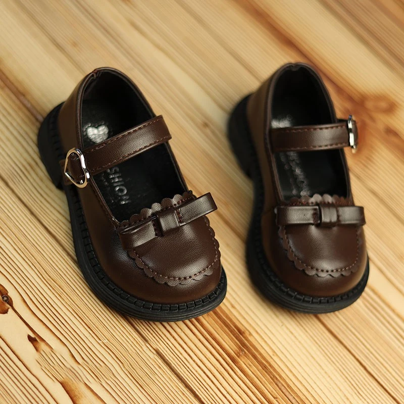 （15-30码）英伦风小皮鞋春季新款女童单鞋软底学步鞋公主鞋洋气