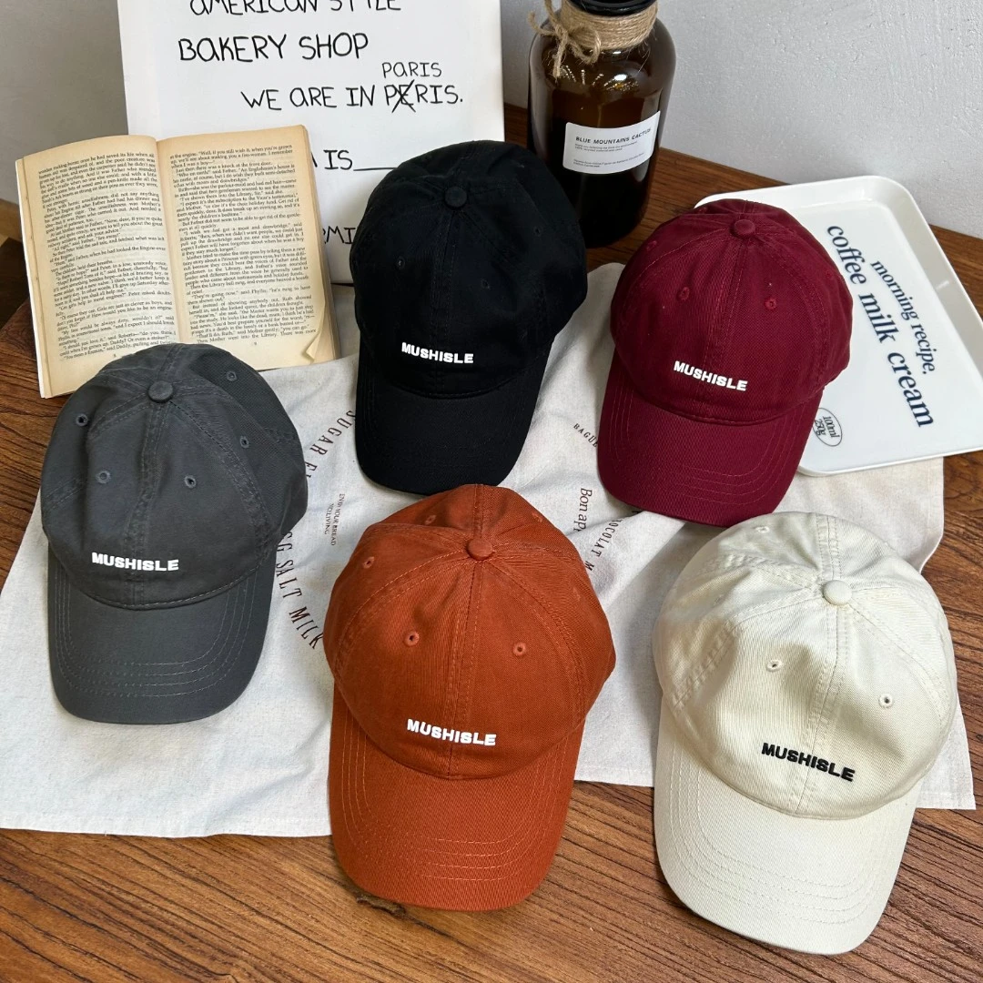 阿又MZ09日系男童字母软顶鸭舌帽