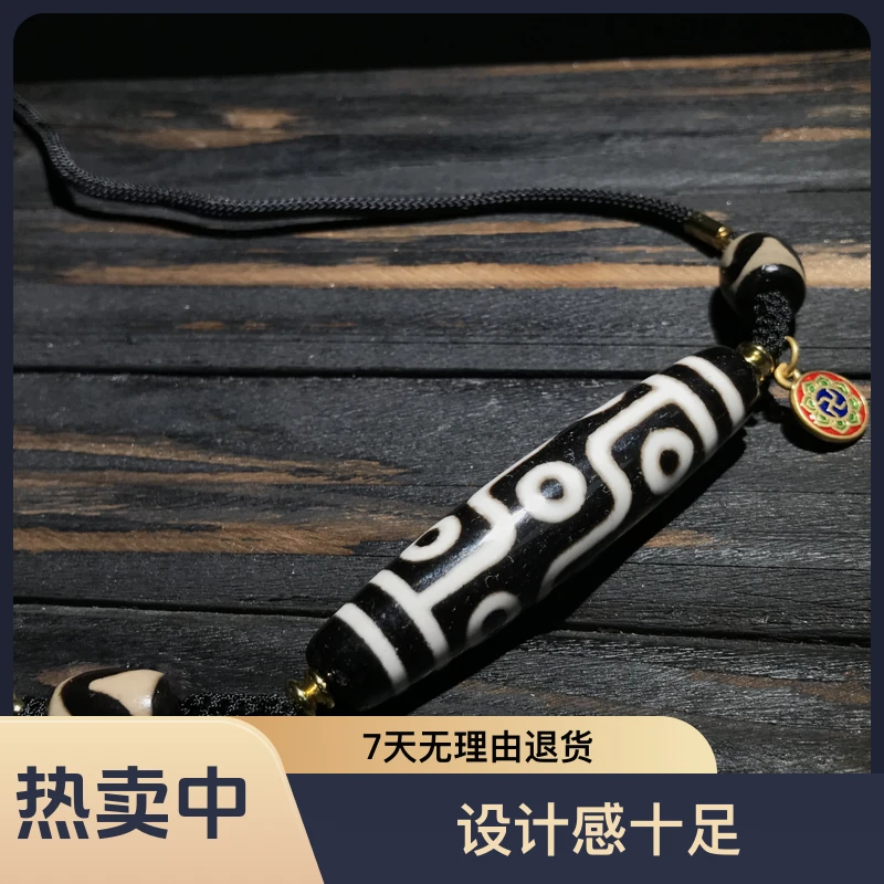 三禾【极九】玛瑙锁骨链手工编织玉米结吊牌