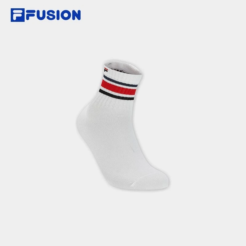 FILA斐乐运动百搭潮流情侣中腰袜时尚休闲透气袜中筒袜T13U413316