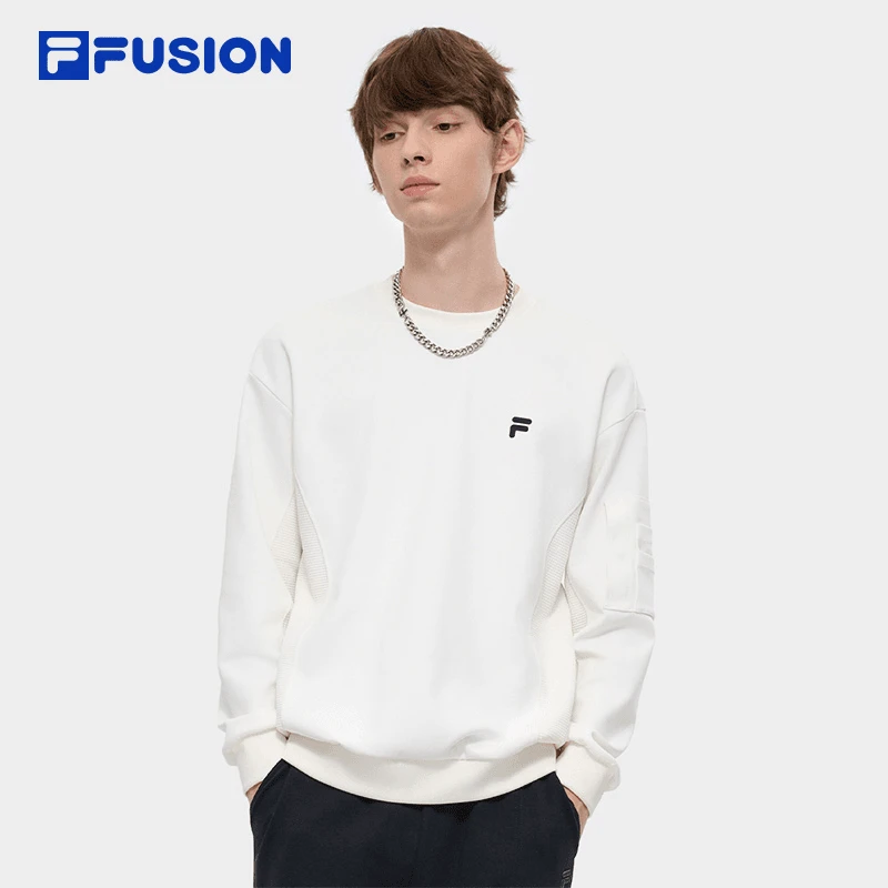 FILA斐乐潮牌正品男装秋季卫衣宽松潮流长袖运动休闲时尚套头衫