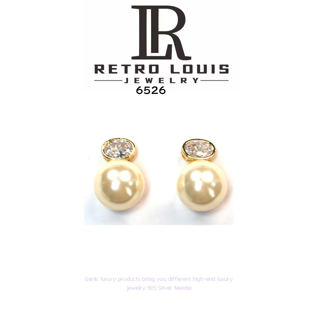 铜合金耳饰 RETRO LOUIS 【白气球】Ballon series系列耳饰~6526