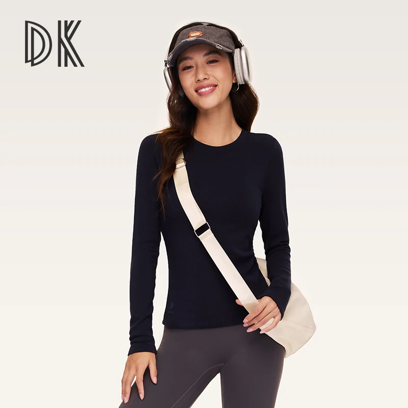 【衣璇儿专属】运动保暖长袖修身显瘦圆领百搭打底衫纯色秋冬6269