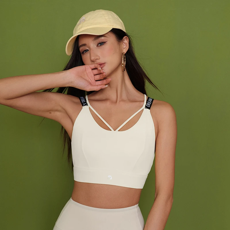 DK一体式裸感聚拢欧美运动内衣速干高强度美背瑜伽跑步文胸1097