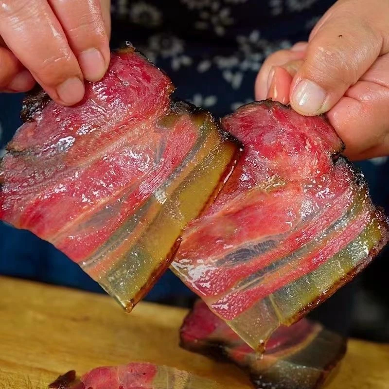 【五花腊肉】湖南柴火米糠烟熏正宗老腊肉腊味重量以直播间称重为准