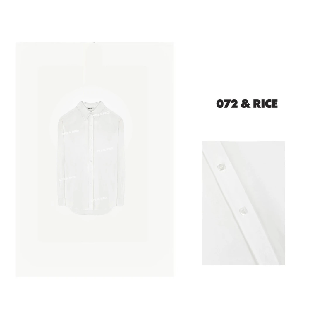 072 & RICE【小燕子】 夏季休闲翻领长袖衬衫 24NB028Z*