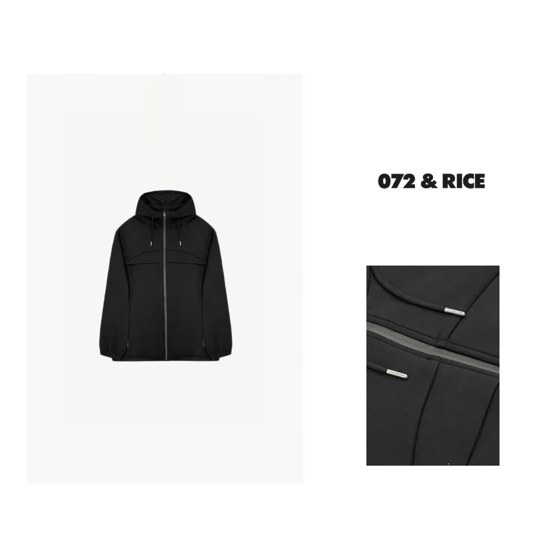 072 & RICE【宝家】春季连帽抽绳长袖外套 KSS-GDZZ019 FF