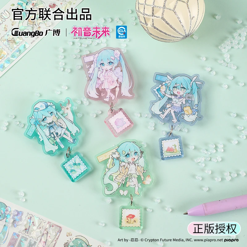广博初音未来亚克力/金属胸针一起去郊游系列二次元徽章动漫周边