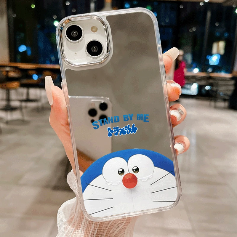 叮当猫xr/xs适用苹果15/14ProMax手机壳11镜面iphone13可爱16少女