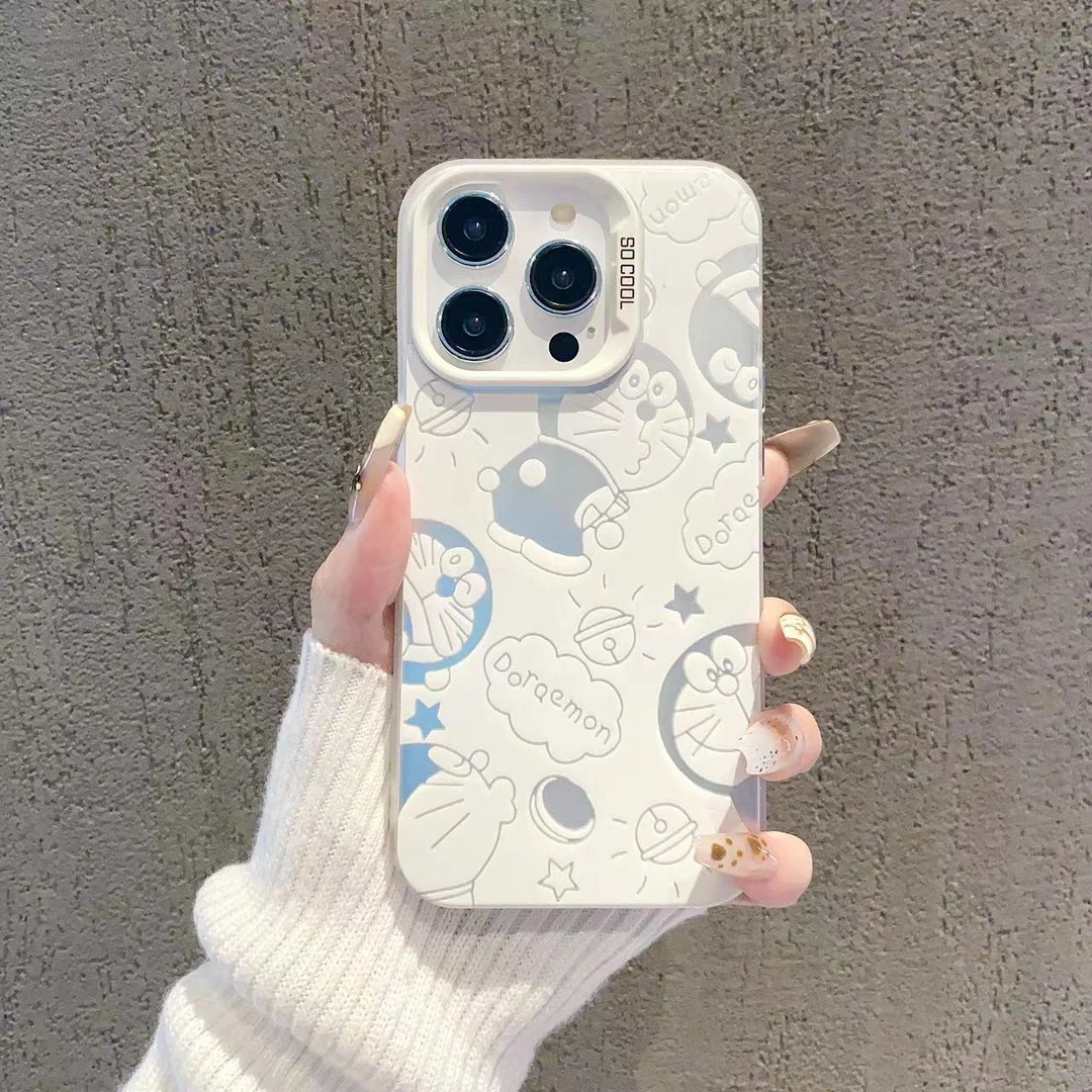 新款哆啦A梦适用苹果15iphone手机壳14网红13promax小众16简约11