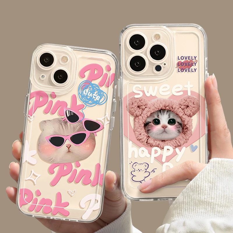 高级感猫咪适用适用苹果14手机壳iphone13Promax可爱15小众16闺蜜