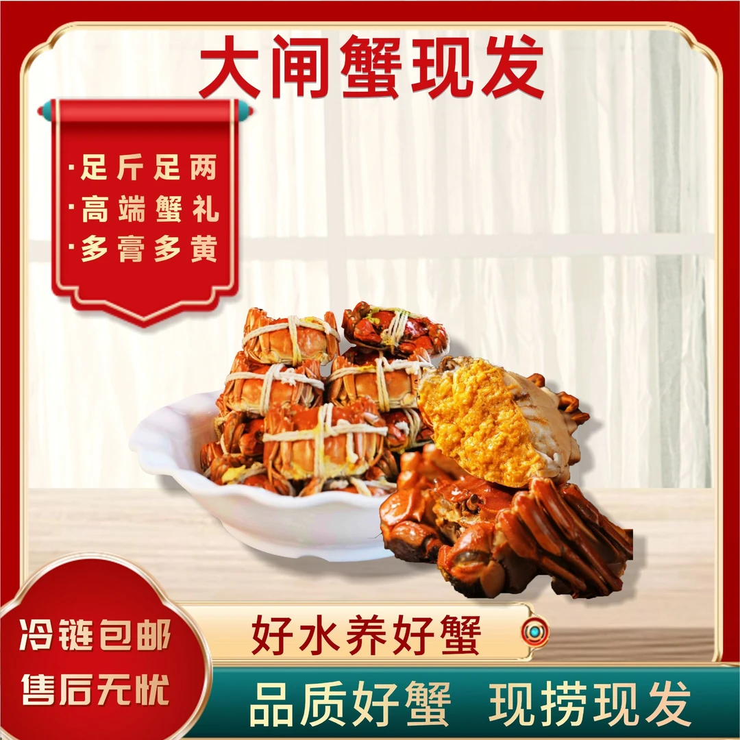 【活蟹现发】苏州精品大闸蟹公3.3-3.0两母蟹2.3-2.0两10只+2只