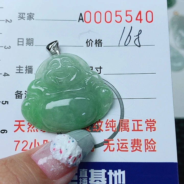 翡翠颈饰银S925镶嵌翡翠