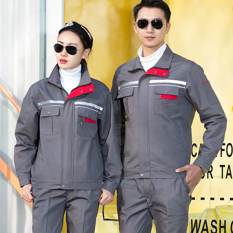 春秋春秋季套装男耐磨汽修车间厂服工装工程劳动劳保服定制印logo