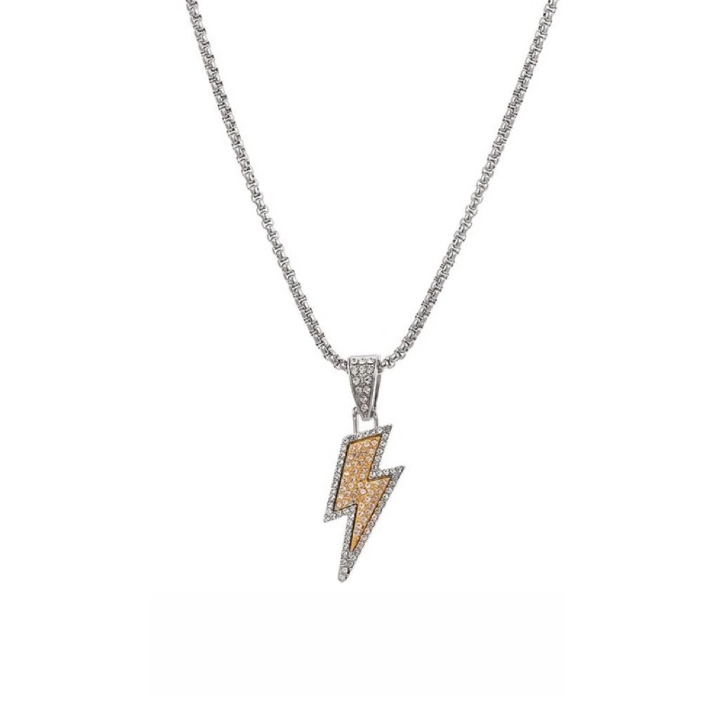 钛钢项链 【闪电满钻】24ss//满钻项链男小众百搭轻奢情侣项链9