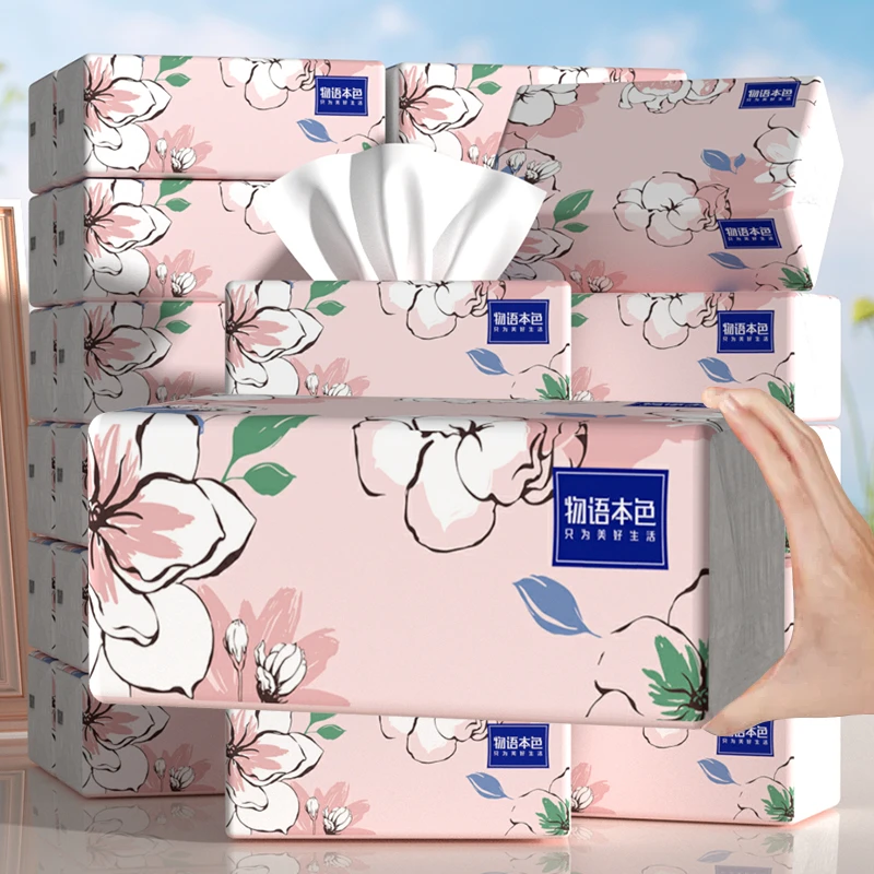物语本色家用大规格抽纸 5层加厚 母婴适用 8大包
