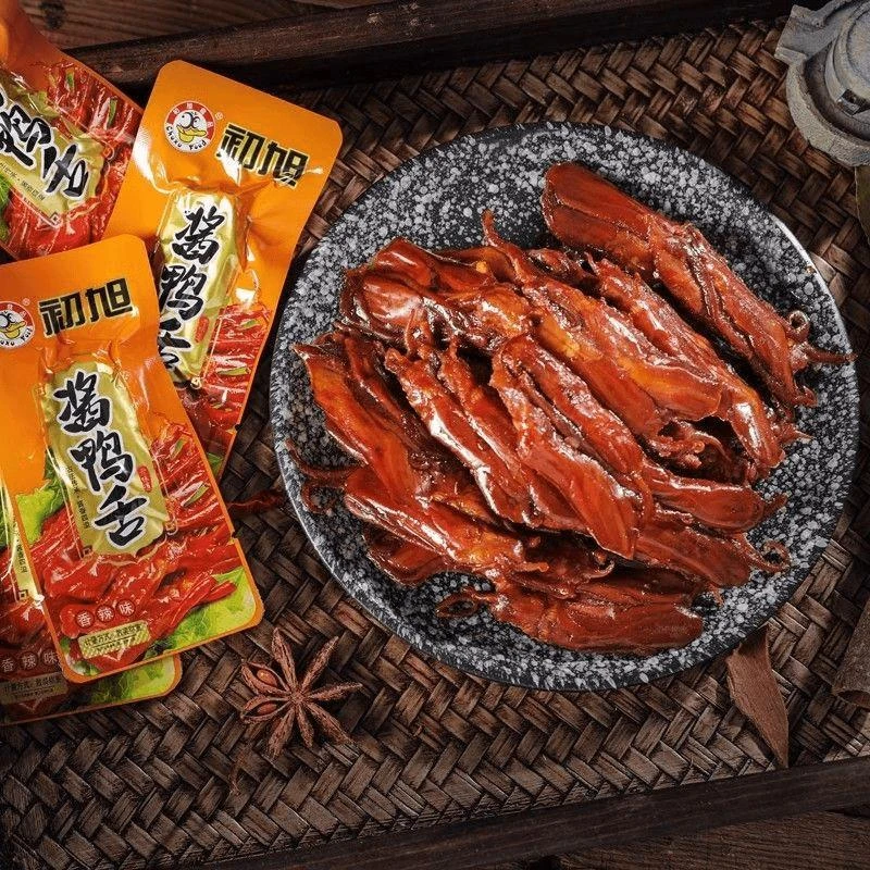 浙江温州酱鸭舌头初旭牌初旭鸭舌散称毛重原味