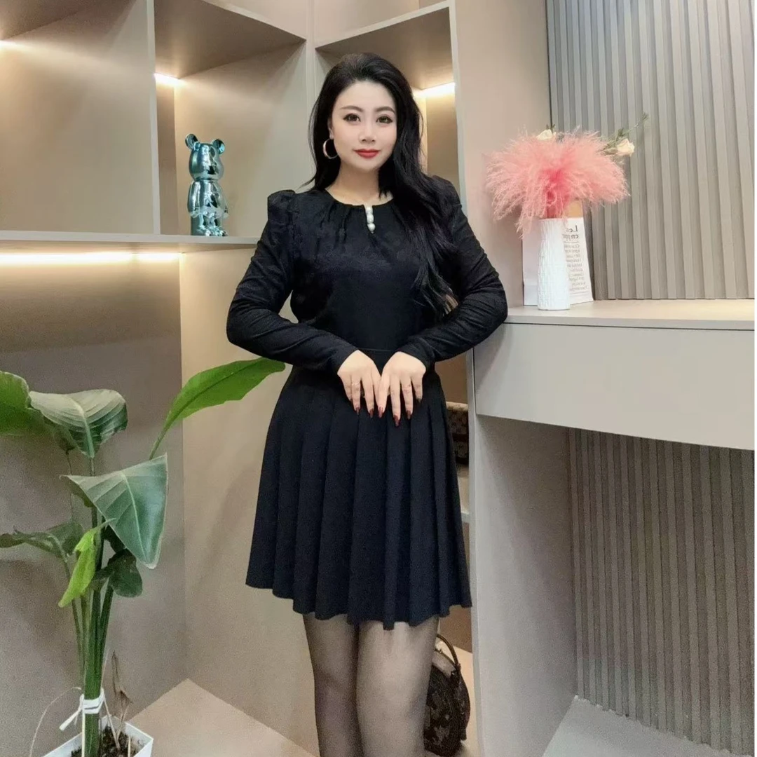 冬季款小衫-千 24801 时尚国风印花珠珠扣加磨毛胖MM大码女装新款