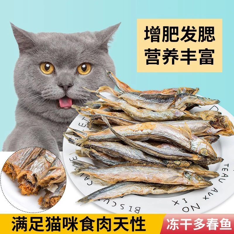 满籽多春鱼冻干猫狗营养即食零食小鱼干猫咪磨牙零食成幼猫用品