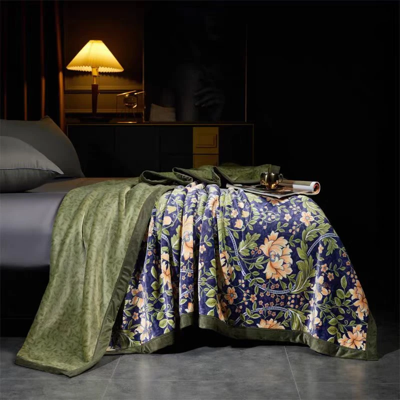 双面复古沙发毯/床盖毯装饰艺术披风毯毛毯