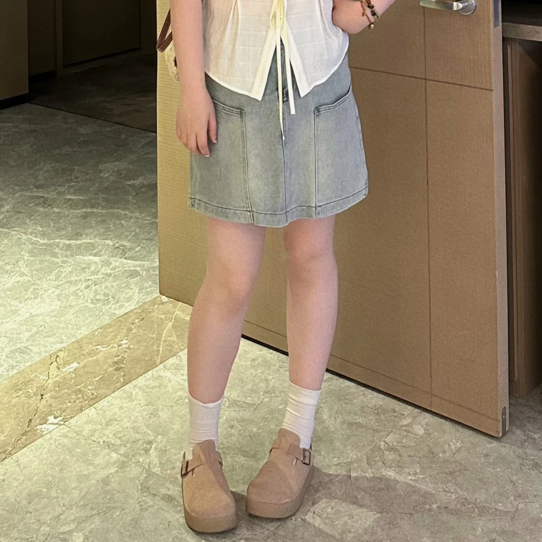 维维&南岛风胖mm夏季半身裙大码女装高腰a字牛仔短裙半身裙ZWW142