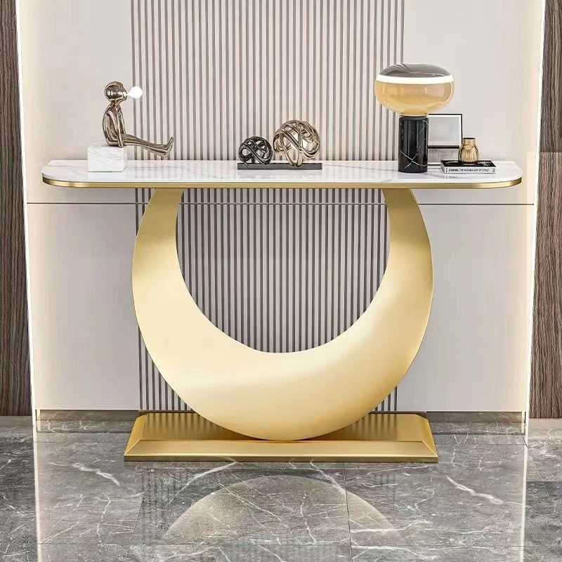 置物架玄关桌超窄供桌意式轻奢岩板玄关台入户客厅靠墙窄桌子玄关