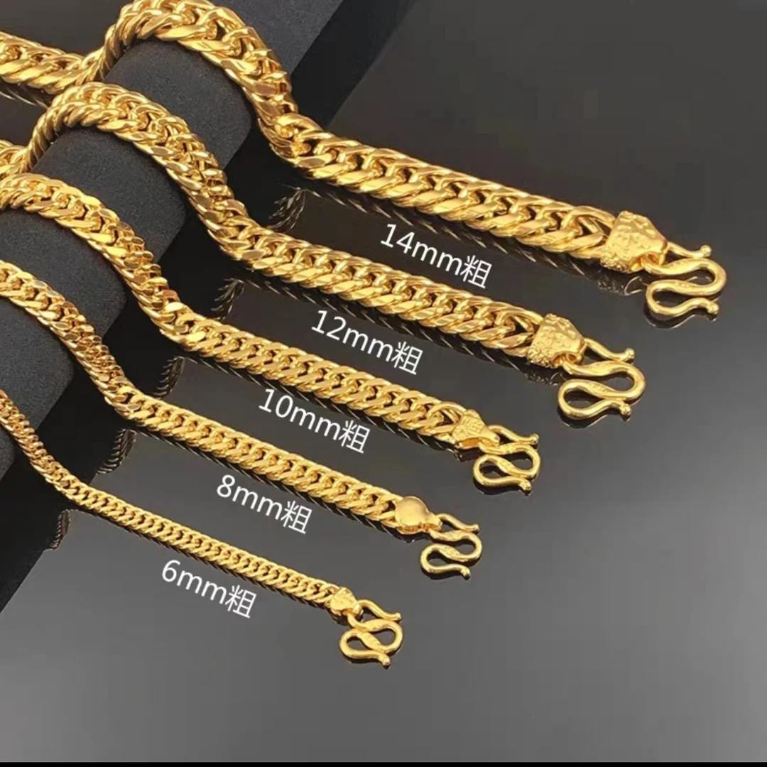 合金项链 老板链（点进选款式）潮流男款时尚霸气男士欧美个性金色