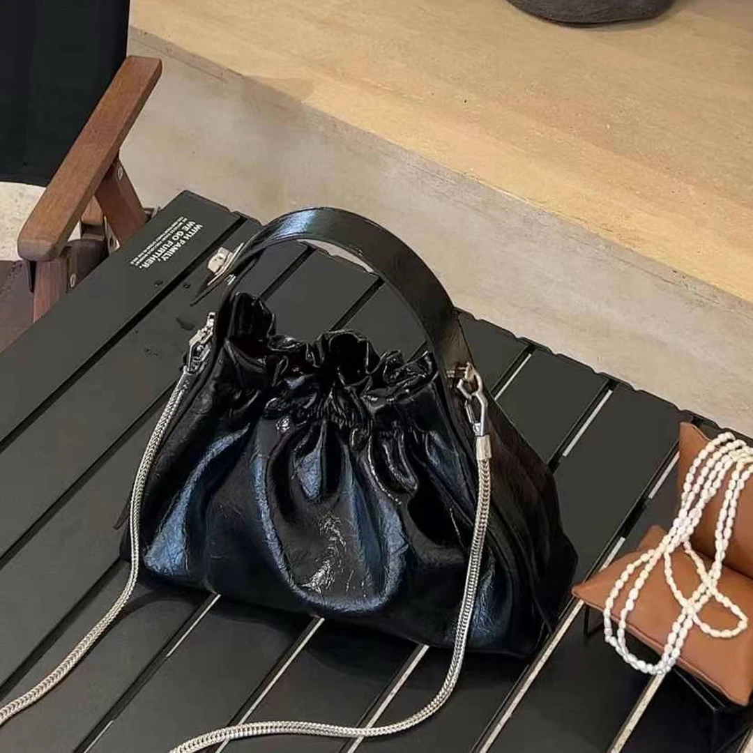 3508-1时尚链条包女包2024新款高级感大容量云朵包腋下单肩斜挎包