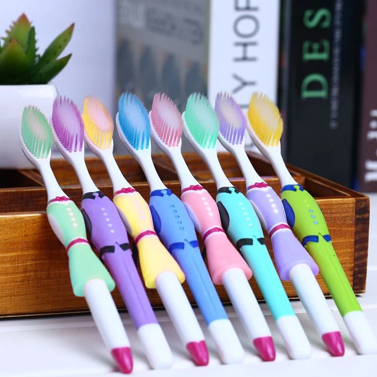 舒晨情侣牙刷家用高密细软毛成人牙刷家庭装大头清洁牙齿护龈细毛