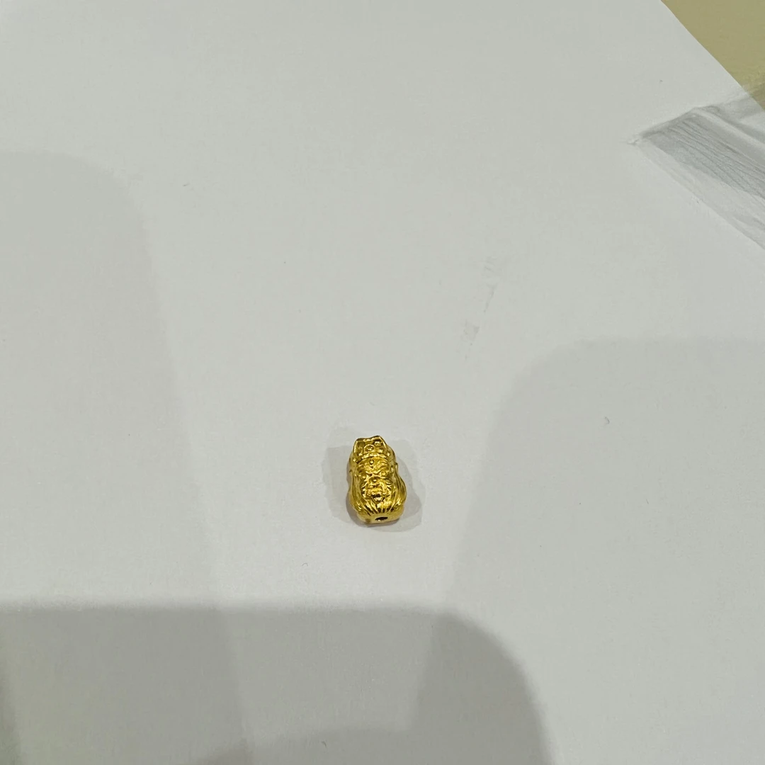 足金錾刻扎基拉姆吊坠 编绳备注手围