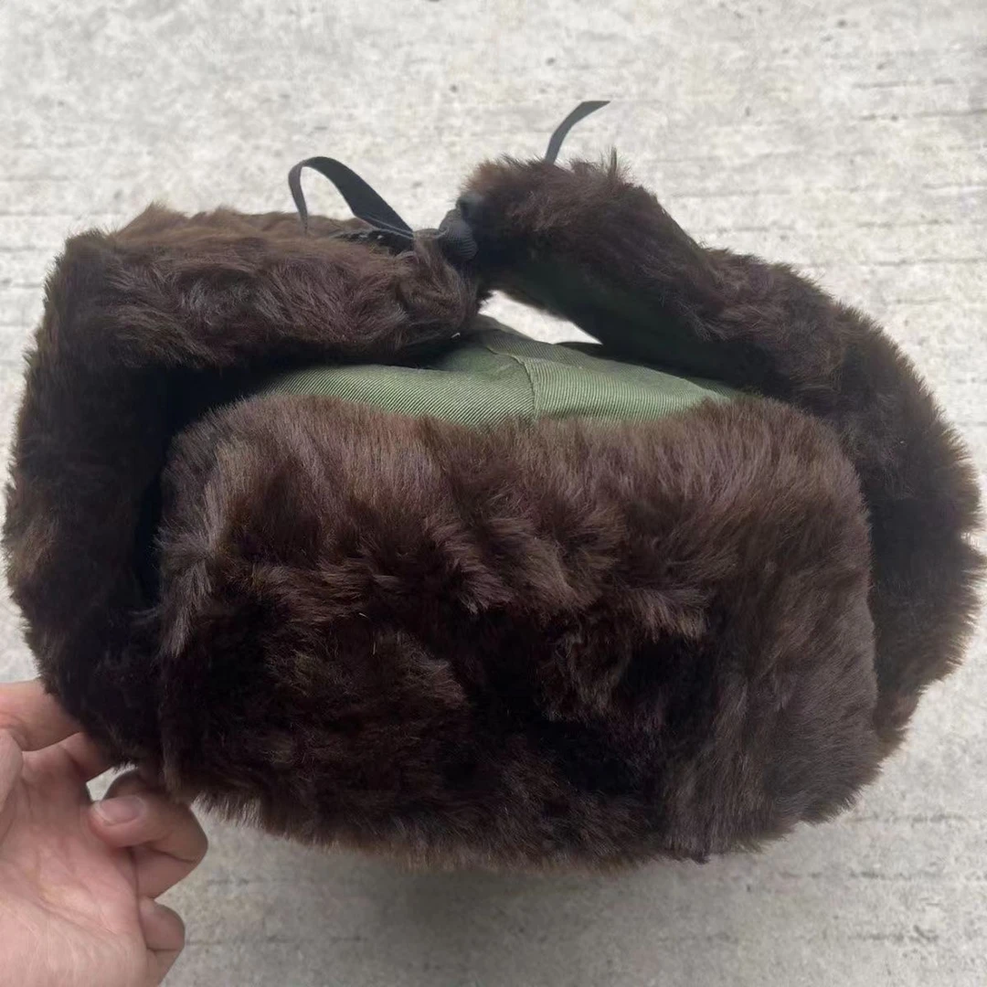 保暖一体帽加绒一体帽男士雷锋帽皮帽一体