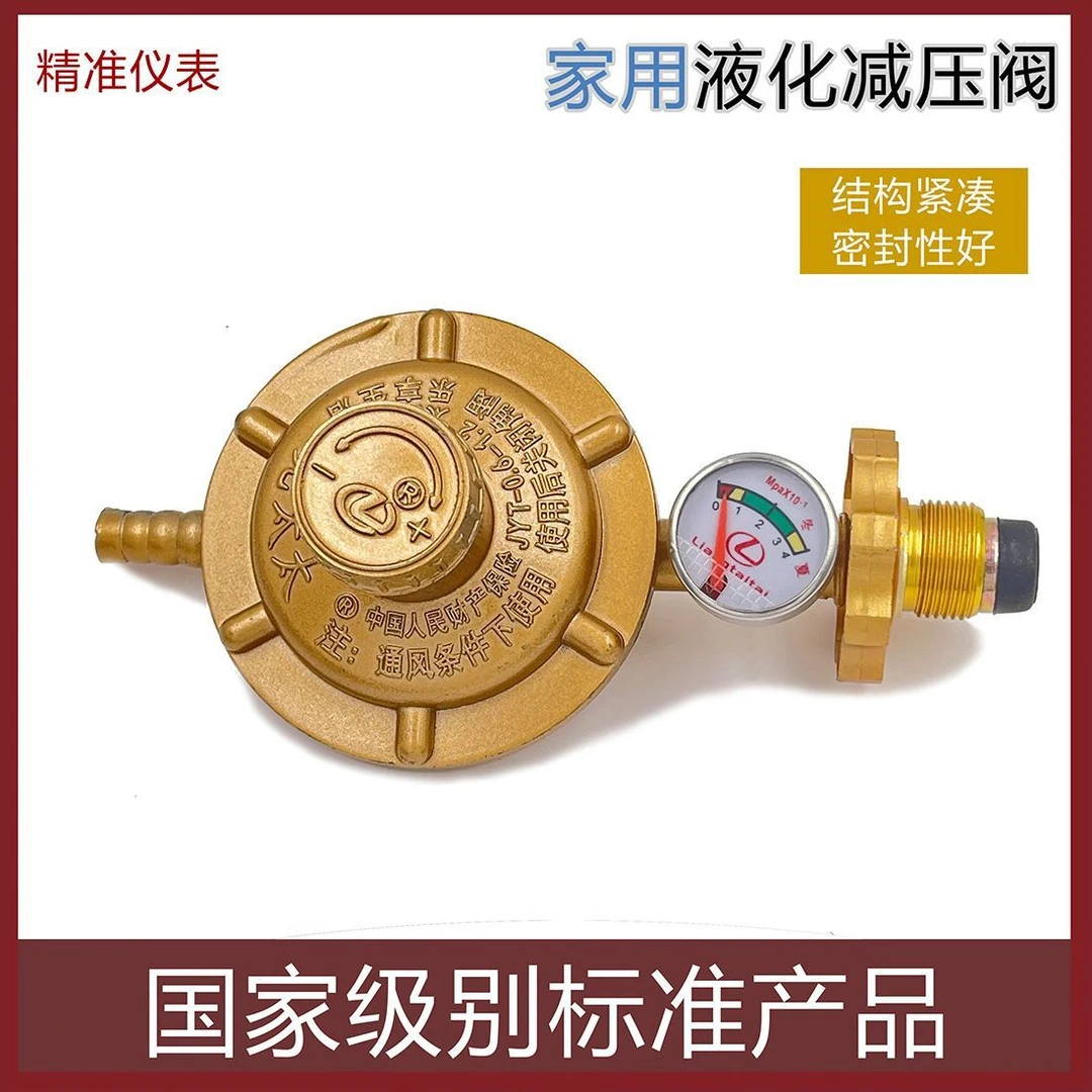 通用家用液化气减压阀热水器煤气阀门带表煤气灶低压阀煤气减压阀