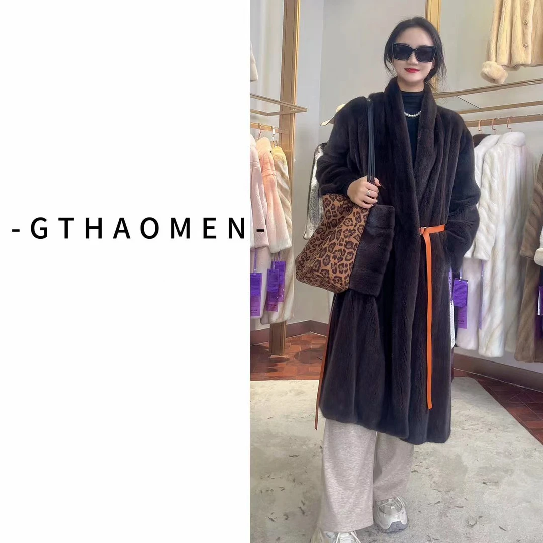 【格雷橙光】2024年新款女装水貂外套1122