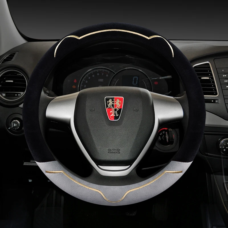 适用于荣威科莱威rx8w5pro ei5max360rx5plus350毛绒方向盘套冬季
