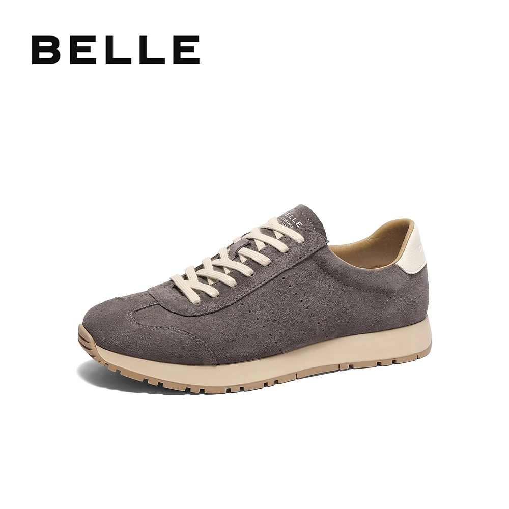 百丽复古潮流德训休闲鞋男25春新厚底舒适户外运动阿甘鞋D3H05AM5