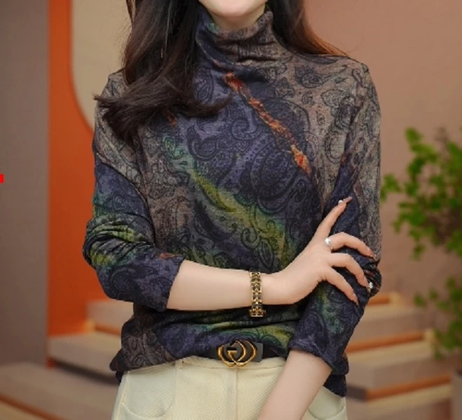 钻2025春季洋气修身显瘦高弹高密澳绒打底衫女气质显瘦T恤上衣