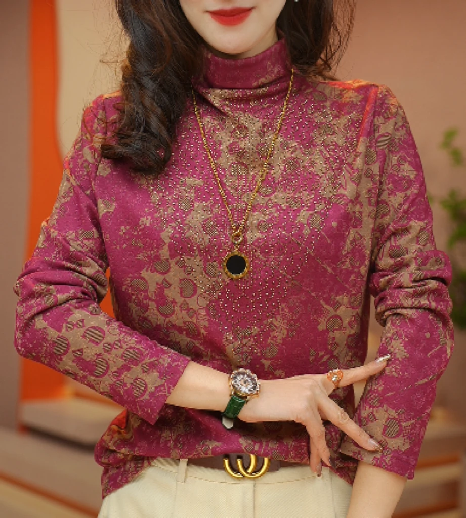 9125#2024新款爆款高贵洋气上档次潮流气质双面澳绒打底衫