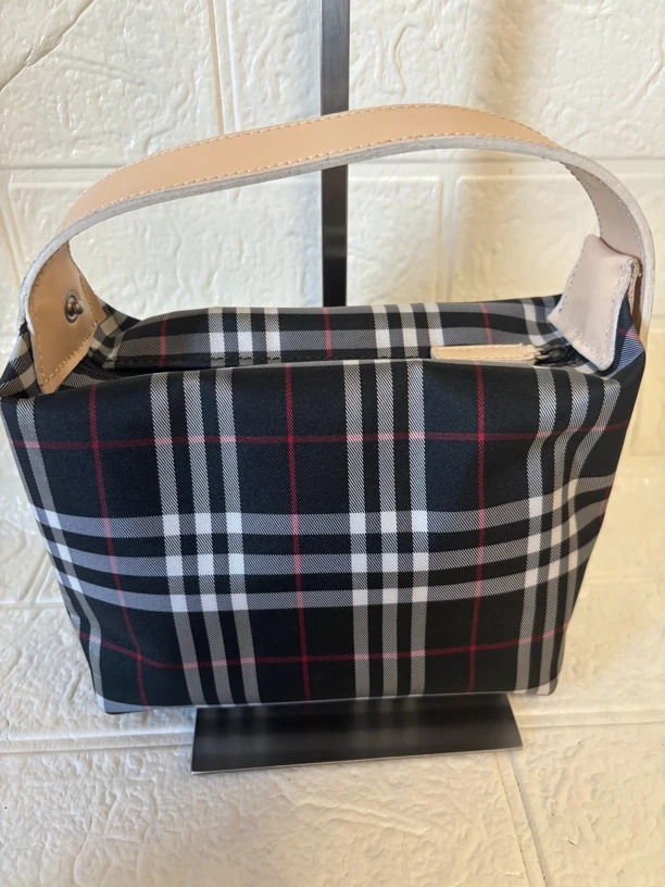 95新 BOYLONDON Burberry棋盘格手提饭盒包