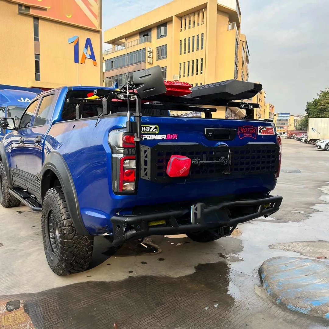 长城炮皮卡背驮后尾门拓展板面板挂网无损挑战安装坦克