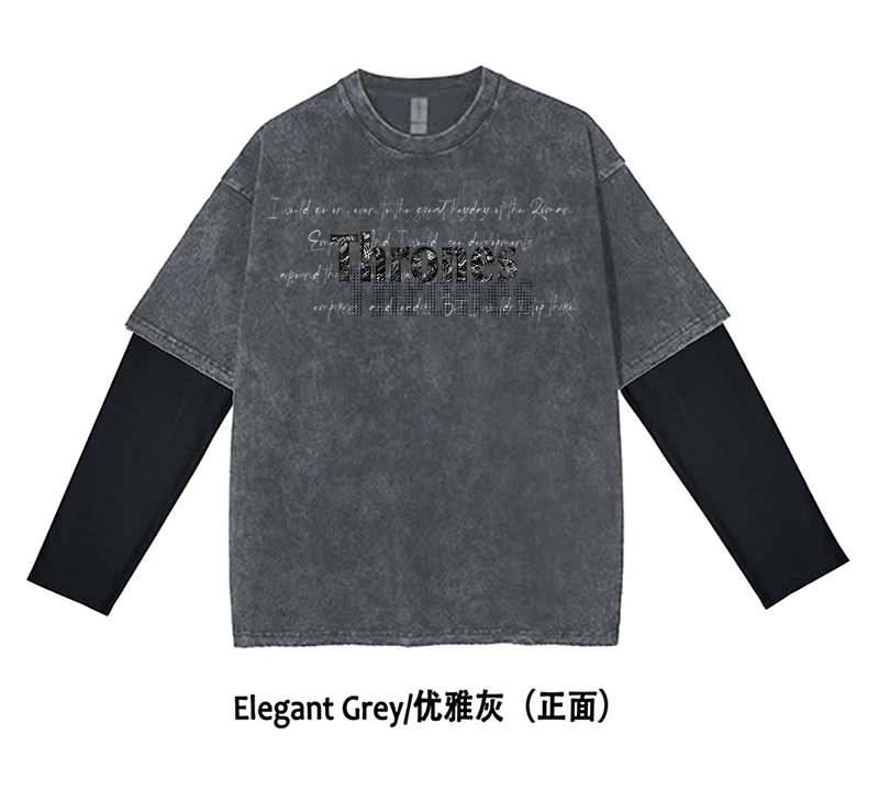【长袖-座天使】KiKiTee oversize洗水宽松260g纯棉手绘卫衣