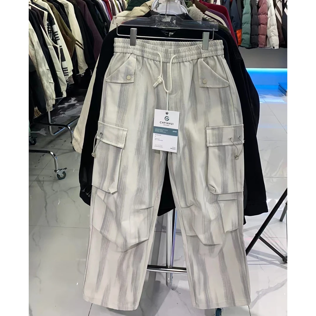 大占推荐 6929  潮牌洗水加绒工装裤