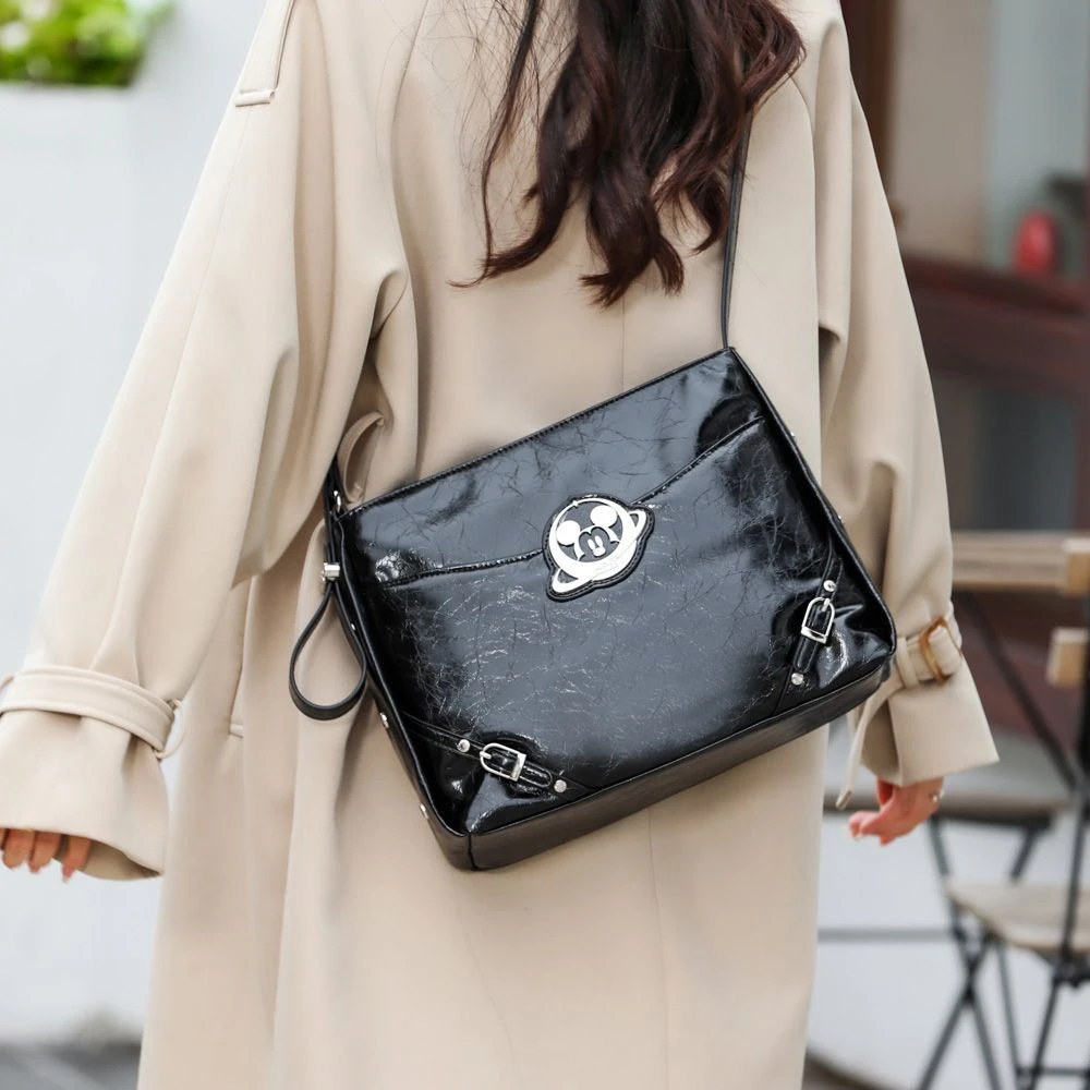 Disney迪士尼米奇系列轻奢经典时尚休闲通勤大容量单肩腋下斜挎包