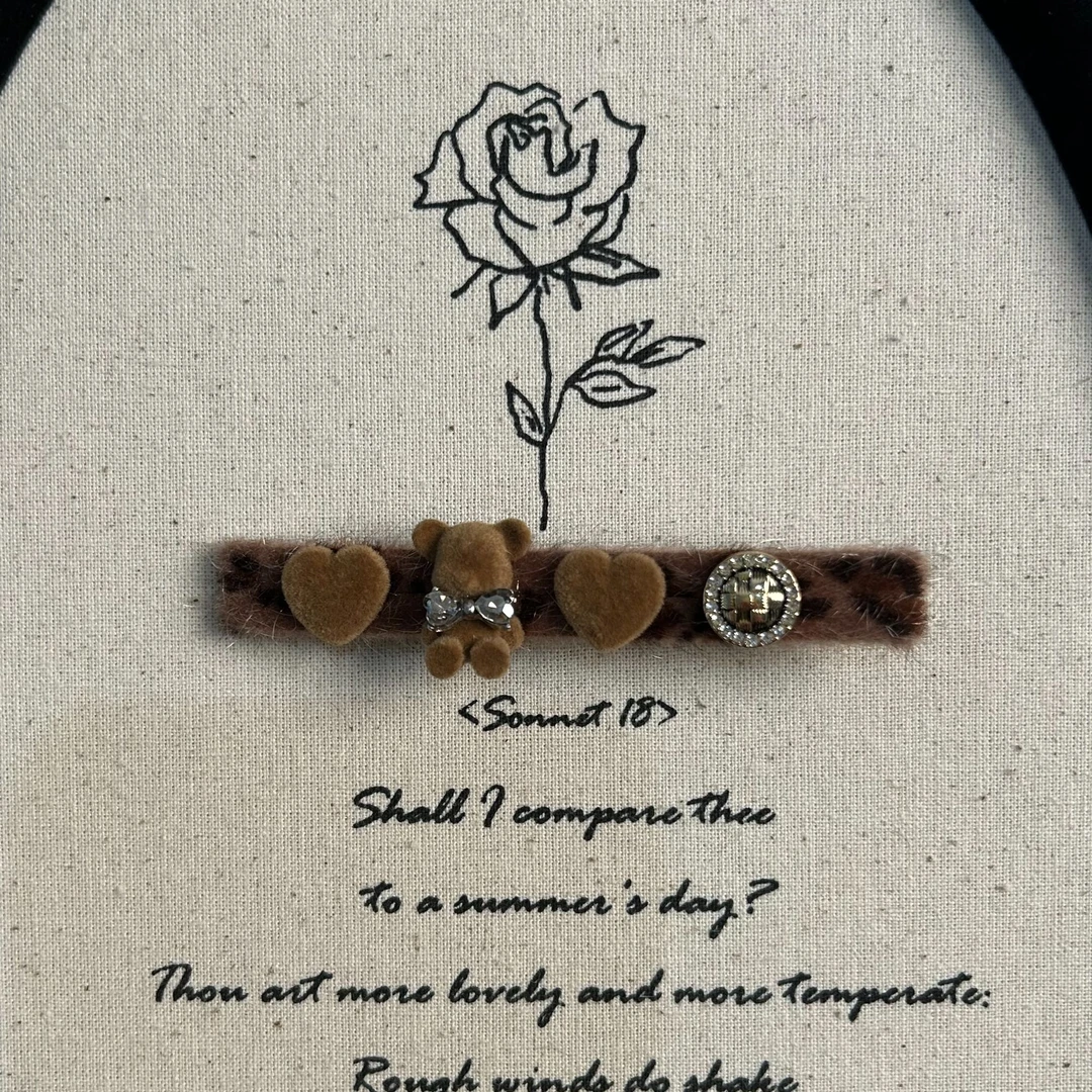 F0147韩东大门毛绒一字夹发夹半包不卡头发秋冬美拉德百搭气质