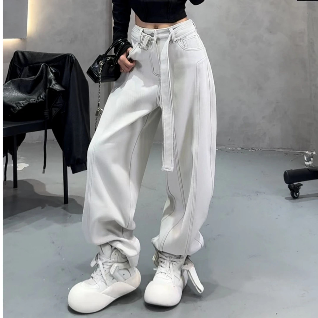 【琳琳原创】D125#夏季新款飞机老爹堆堆牛仔裤