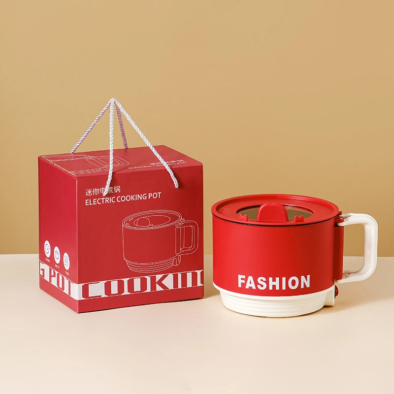 网红折叠小电锅电煮锅宿舍泡面锅一体不粘锅伴手礼礼品开业赠送锅