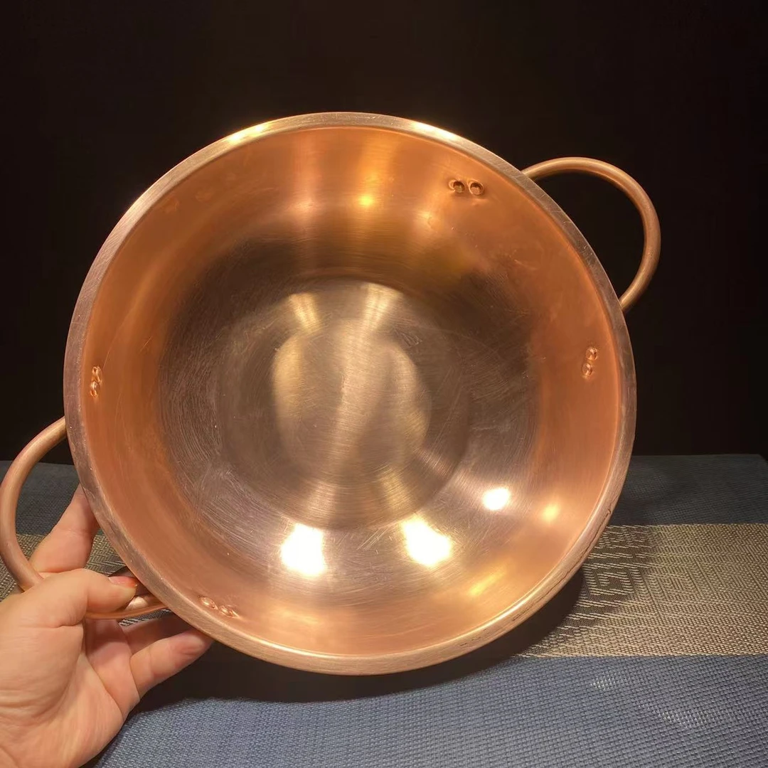 紫铜汤锅 煮锅 羊蝎子锅