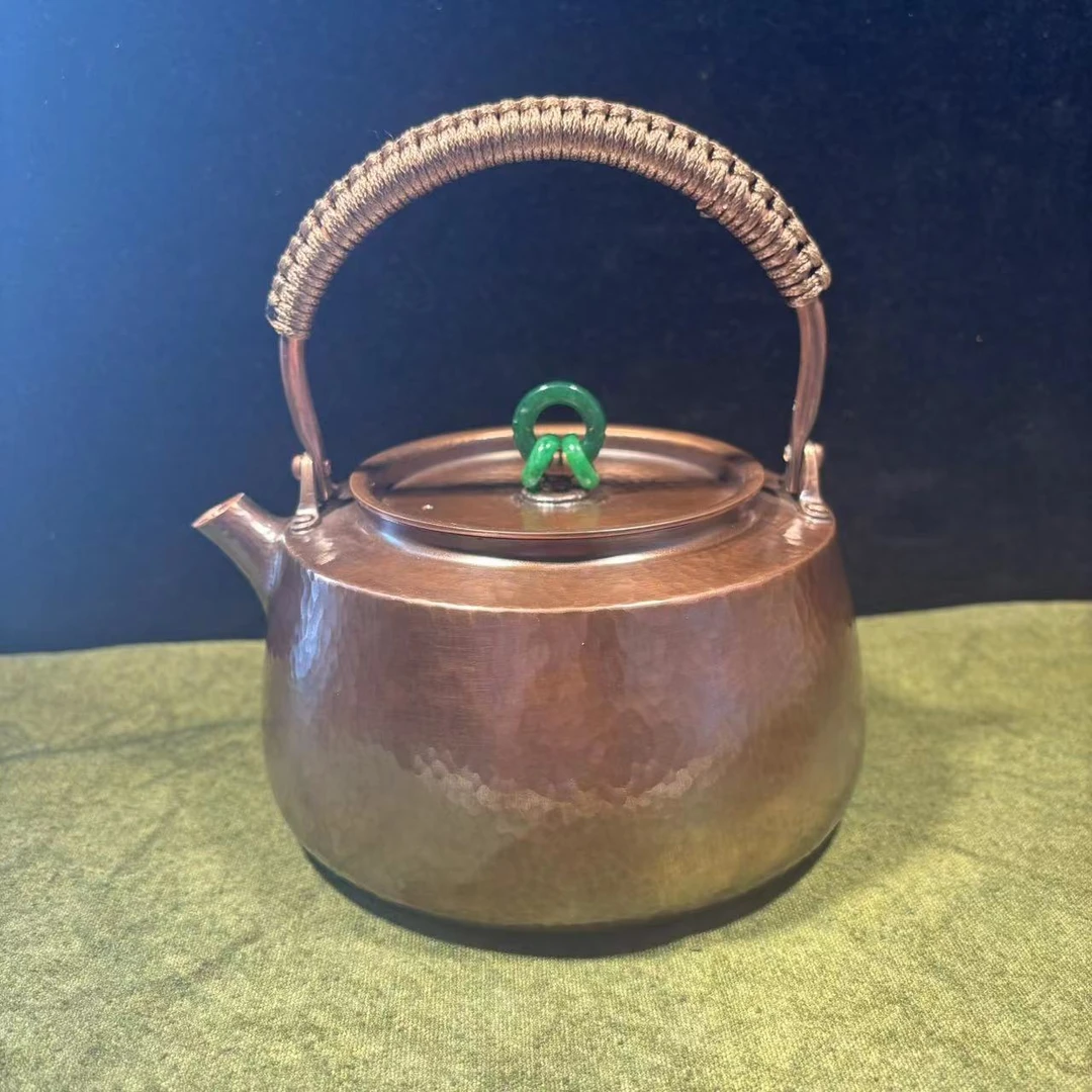 家用烧水壶 平肩玉环摘纯手工紫铜壶 全手工紫铜壶 高端紫铜壶