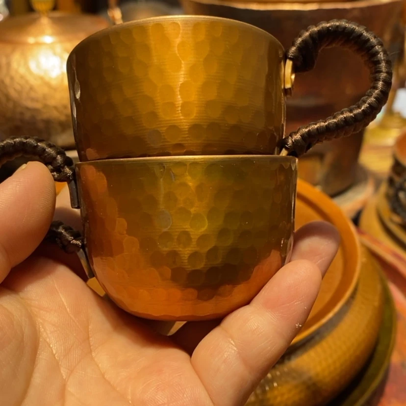 【闪购商品】紫铜2只短吧杯